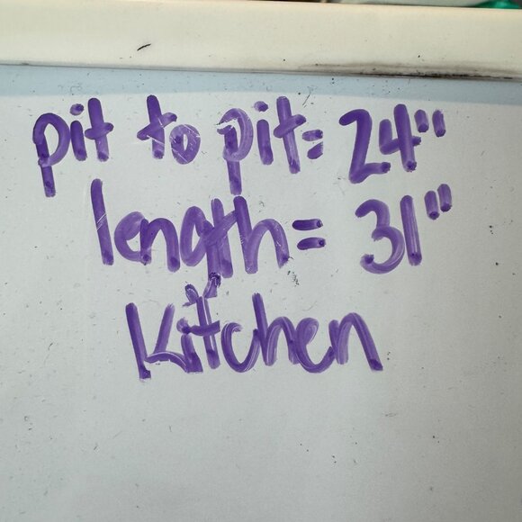 Catherines Black & Purple Chevron Tunic Top 1X 18/20 V-Neck 3/4 Sleeve Stretch P - Picture 7 of 7